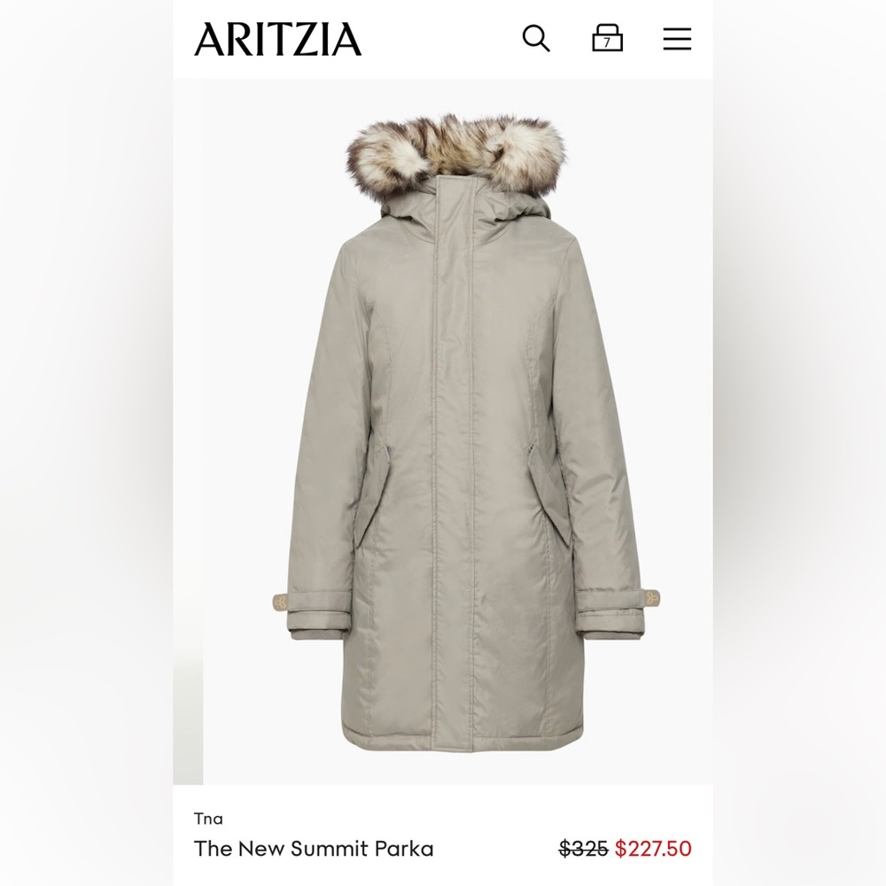 Aritzia TNA Summit parka